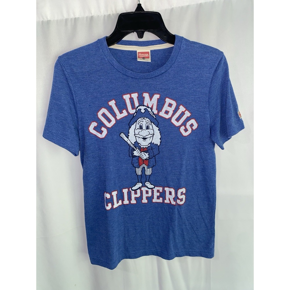 Homage‎ Columbus Clippers MILB Baseball T Shirt XS